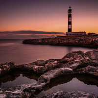 Buy canvas prints of Lighthouse of Cap d'Artrutx, Menorca by David Schofield