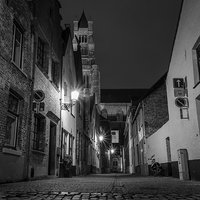 Buy canvas prints of  Streets of Bruges by David Schofield