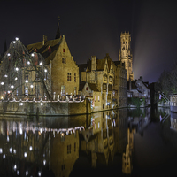 Buy canvas prints of  A time for Reflection in Brugge by David Schofield