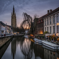 Buy canvas prints of  Christmas in Bruges by David Schofield