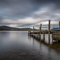 Buy canvas prints of Ashness Jetty, Derwent Water, The Lake District by David Schofield