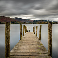 Buy canvas prints of Ashness Jetty, Derwent, The Lake District by David Schofield