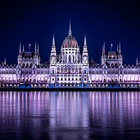 Buy canvas prints of Hungarian Parliament Building Budapest by David Schofield