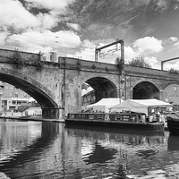 Buy canvas prints of Castlefield Waterways & Beetham Tower, Manchester by Stuart Giblin