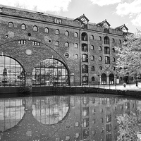 Buy canvas prints of Castlefield Waterways of Manchester, Building & Re by Stuart Giblin