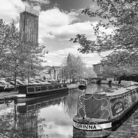 Buy canvas prints of Castlefield Waterways of Manchester and Beetham To by Stuart Giblin