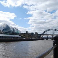 Buy canvas prints of  River Tyne, Sage and Tyne Bridge - Newcastle by Michael Boyle