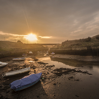 Buy canvas prints of  seaton delaval boats by christopher gould