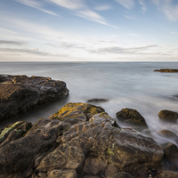 Buy canvas prints of  Milky water over large rocks by christopher gould