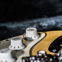 Buy canvas prints of  Guitar controll knobs by christopher gould
