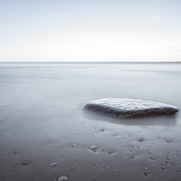 Buy canvas prints of  A lonely rock by christopher gould