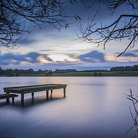 Buy canvas prints of Jetty at lakeside by christopher gould