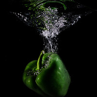 Buy canvas prints of green pepper by Amanda Peglitsis