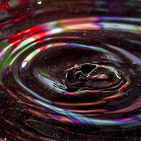 Buy canvas prints of water drop ripples by Amanda Peglitsis