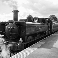 Buy canvas prints of Steam train at North Weald Station by Amanda Peglitsis