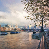 Buy canvas prints of  London and The THames by Colin Evans