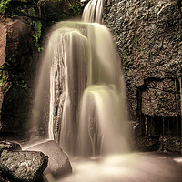 Buy canvas prints of Lumsdale Waterfall by Michael South Photography