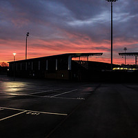 Buy canvas prints of A Chesterfield FC Sunset by Michael South Photography