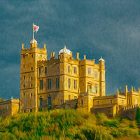 Buy canvas prints of Bolsover Castle (Oil Paint) by Michael South Photography