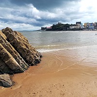 Buy canvas prints of Tenby Beach  by Michael South Photography