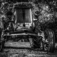 Buy canvas prints of  Rusty tractor  by Gary Schulze