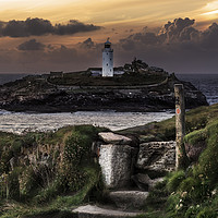 Buy canvas prints of Godrevy sunset by Gary Schulze