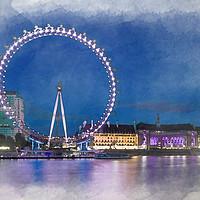 Buy canvas prints of London eye by Gary Schulze