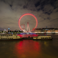 Buy canvas prints of  London Eye from The Thames by Dan Hamilton