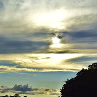 Buy canvas prints of  clouds nearing sunset by Tanya Lowery