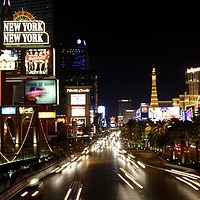 Buy canvas prints of Las Vegas Lights by Dave Eyres