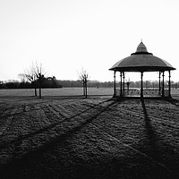 Buy canvas prints of Bandstand Shadow by Dave Eyres