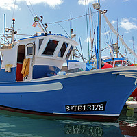 Buy canvas prints of Spanish Fishing Boats by Dave Eyres