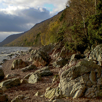 Buy canvas prints of The shores of Loch Lomond by Claire Castelli