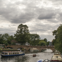 Buy canvas prints of  Cruising the river Avon by Claire Castelli