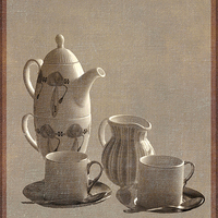 Buy canvas prints of Tea for two by Claire Castelli