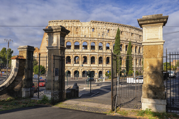 Colosseum Gate View Picture Board by Artur Bogacki