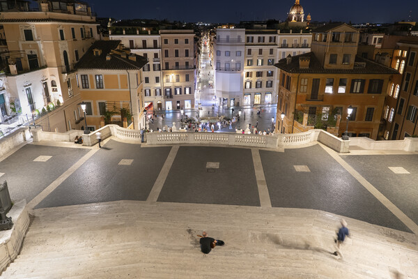 Spanish Steps In Rome By Night Picture Board by Artur Bogacki