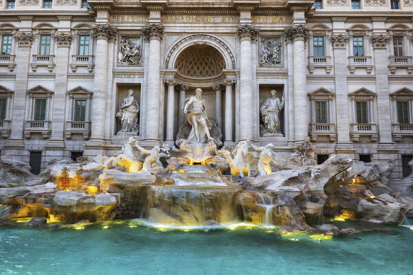 Trevi Fountain at Dusk Picture Board by Artur Bogacki