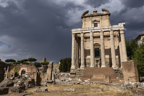 Temple in Roman Forum in Rome Picture Board by Artur Bogacki