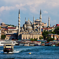 Buy canvas prints of Istanbul Eminonu District City Skyline by Artur Bogacki