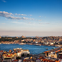 Buy canvas prints of Istanbul City at Sunset in Turkey by Artur Bogacki