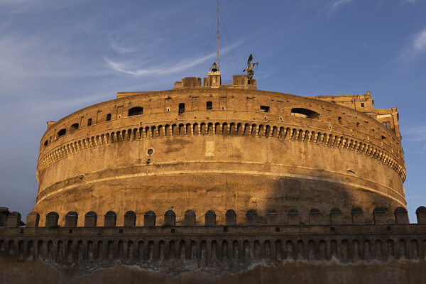 Sunset at Castel Sant Angelo in Rome Picture Board by Artur Bogacki