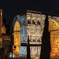 Buy canvas prints of Arch of Janus at Night in Rome by Artur Bogacki