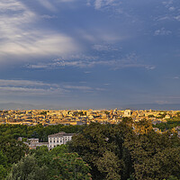 Buy canvas prints of Rome Cityscape At Sunset In Italy by Artur Bogacki
