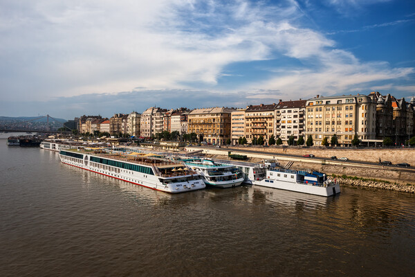River View of Budapest City in Hungary Picture Board by Artur Bogacki
