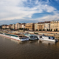 Buy canvas prints of River View of Budapest City in Hungary by Artur Bogacki