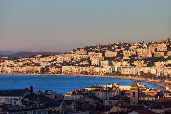 City of Nice in France at Sunrise Picture Board by Artur Bogacki