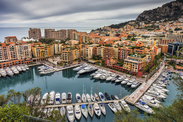 Port de Fontvieille in Monaco Picture Board by Artur Bogacki