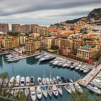 Buy canvas prints of Port de Fontvieille in Monaco by Artur Bogacki