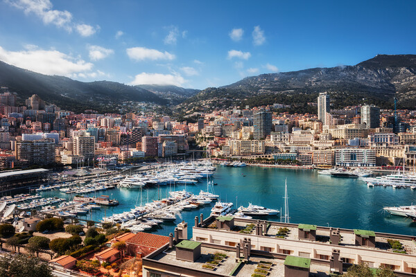 Monaco Cityscape Around Port Hercule Picture Board by Artur Bogacki